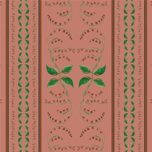 Catchii Behang Floral Vintage rood Catchii Behang Floral Vintage rood