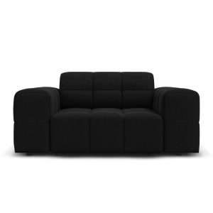 Cosmopolitan Design Fauteuil Chicago flueel zwart – 102x132x78cm Cosmopolitan Design Fauteuil Chicago flueel zwart – 102x132x78cm