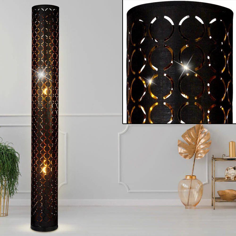 Staande Lamp Rianna , Stof , Goud