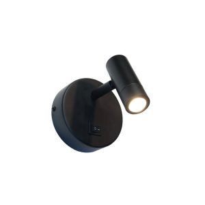 Artdelight wandlamp Simply – 1 lichts – 11 x 11 cm – zwart Artdelight wandlamp Simply – 1 lichts – 11 x 11 cm – zwart