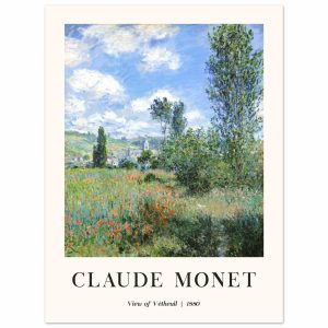 Artfulprints Poster Claude Monet – View of Vétheuil II – 30×40 cm – Gr Artfulprints Poster Claude Monet – View of Vétheuil II – 30×40 cm – Gr