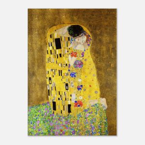 Artfulprints Canvas Gustav Klimt – The kiss canvas – 75×100 cm – Geel Artfulprints Canvas Gustav Klimt – The kiss canvas – 75×100 cm – Geel