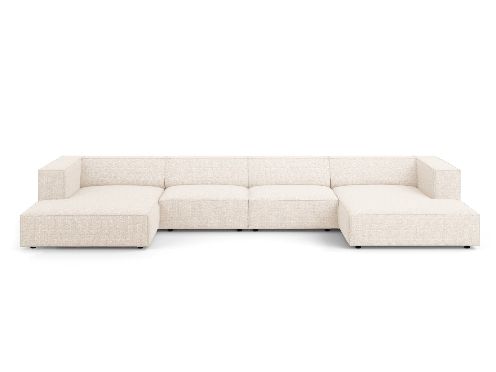 Cosmopolitan Design Panoramische bank Arendal 6-zits, chenille, lichtb