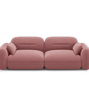 Cosmopolitan Design Modulaire bank Sydney 3-zits, flueel, zalm – 90×23 Cosmopolitan Design Modulaire bank Sydney 3-zits, flueel, zalm – 90×23