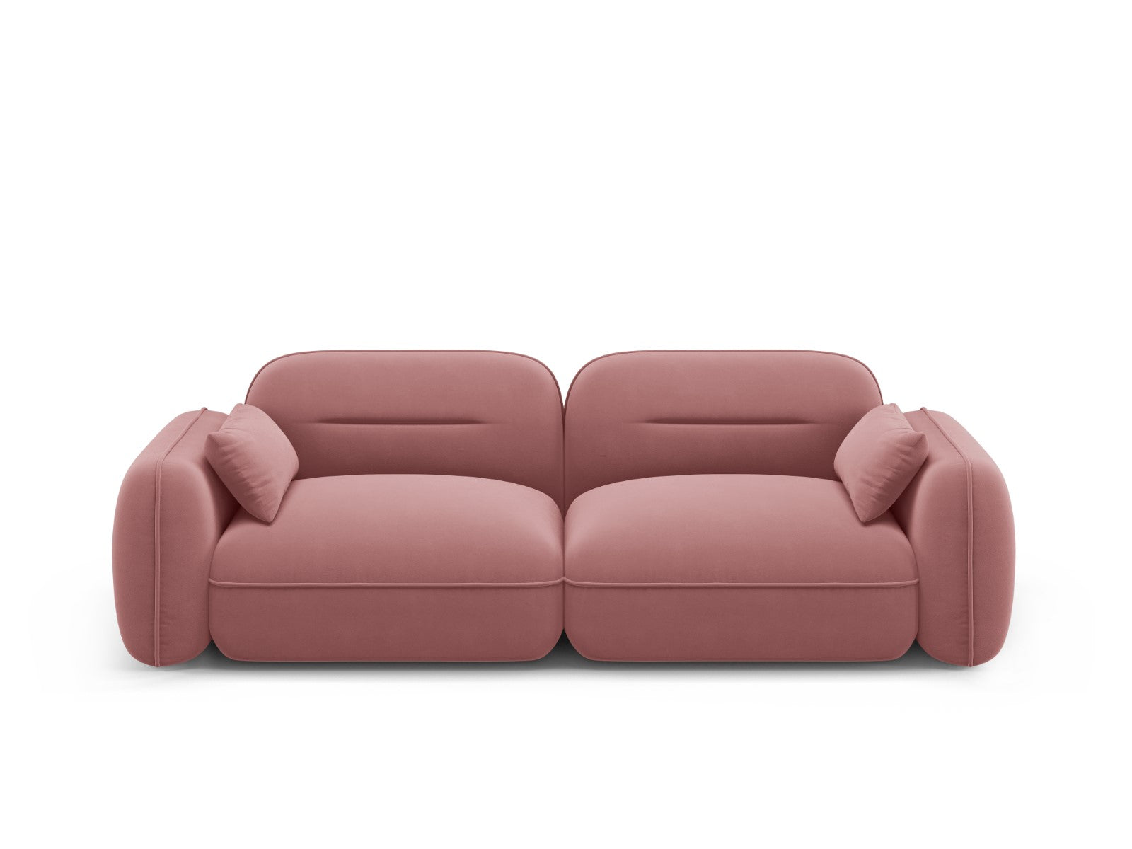 Cosmopolitan Design Modulaire bank Sydney 3-zits, flueel, zalm - 90x23