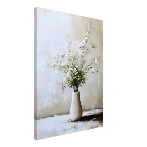 Artfulprints Canvas Artistic flowers in a vase canvas – 50×70 cm – Wit Artfulprints Canvas Artistic flowers in a vase canvas – 50×70 cm – Wit