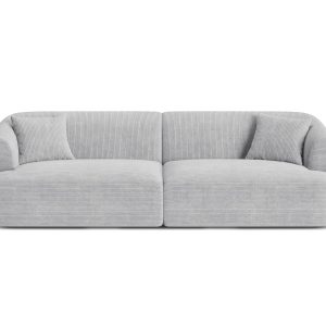 Cosmopolitan Design Modulaire bank Campi 4-zits, ribfluwelen geld – 90 Cosmopolitan Design Modulaire bank Campi 4-zits, ribfluwelen geld – 90