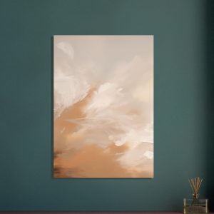 Artfulprints Poster Abstract – Skyfall – 70×100 cm – Taupe