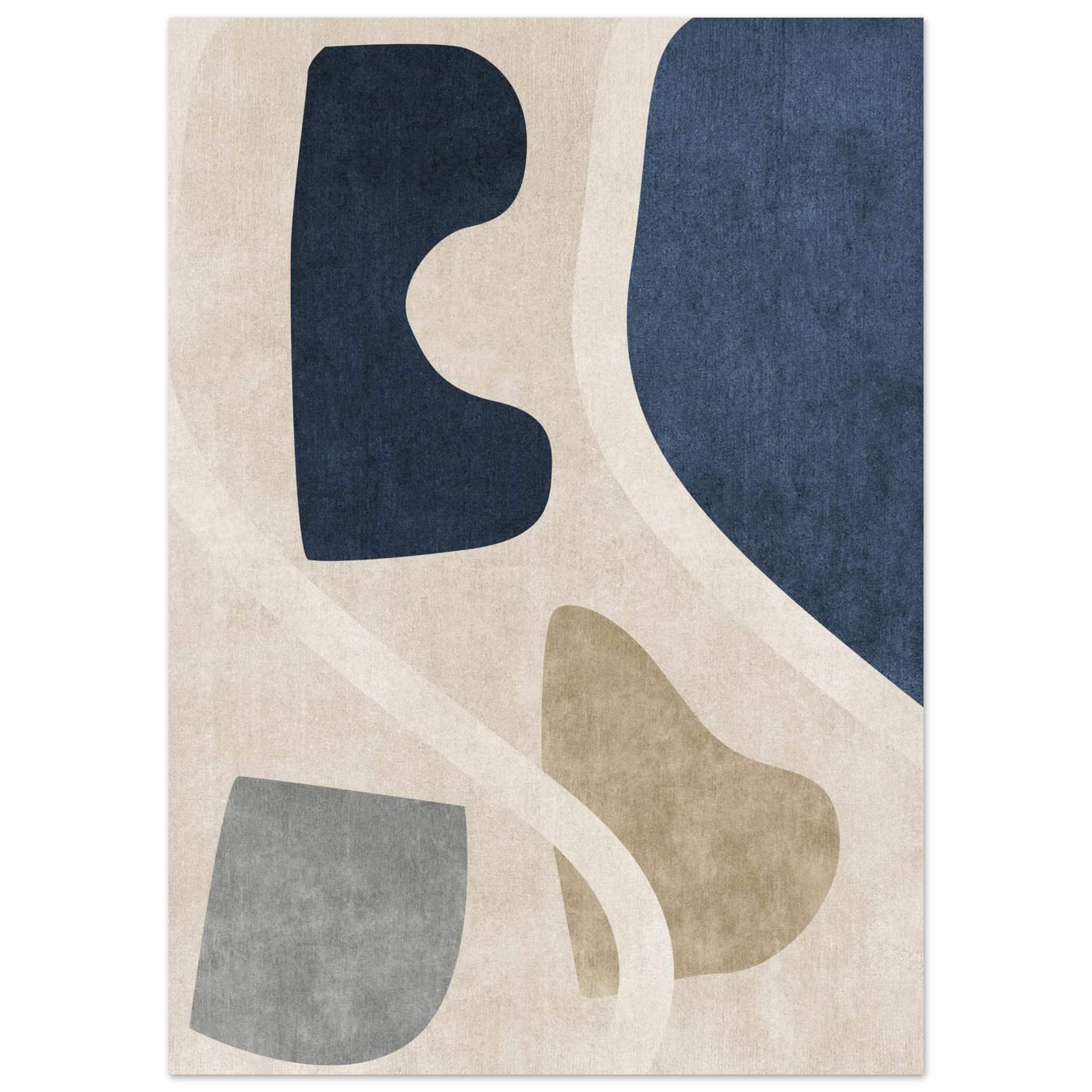 Artfulprints Poster Boho – Abstract shapes - 50x70 cm - Meerkleurig