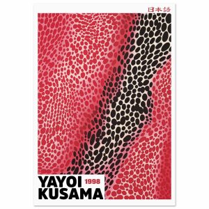 Artfulprints Poster Yayoi Kusama – Red sensation – 70×100 cm – Rood Artfulprints Poster Yayoi Kusama – Red sensation – 70×100 cm – Rood