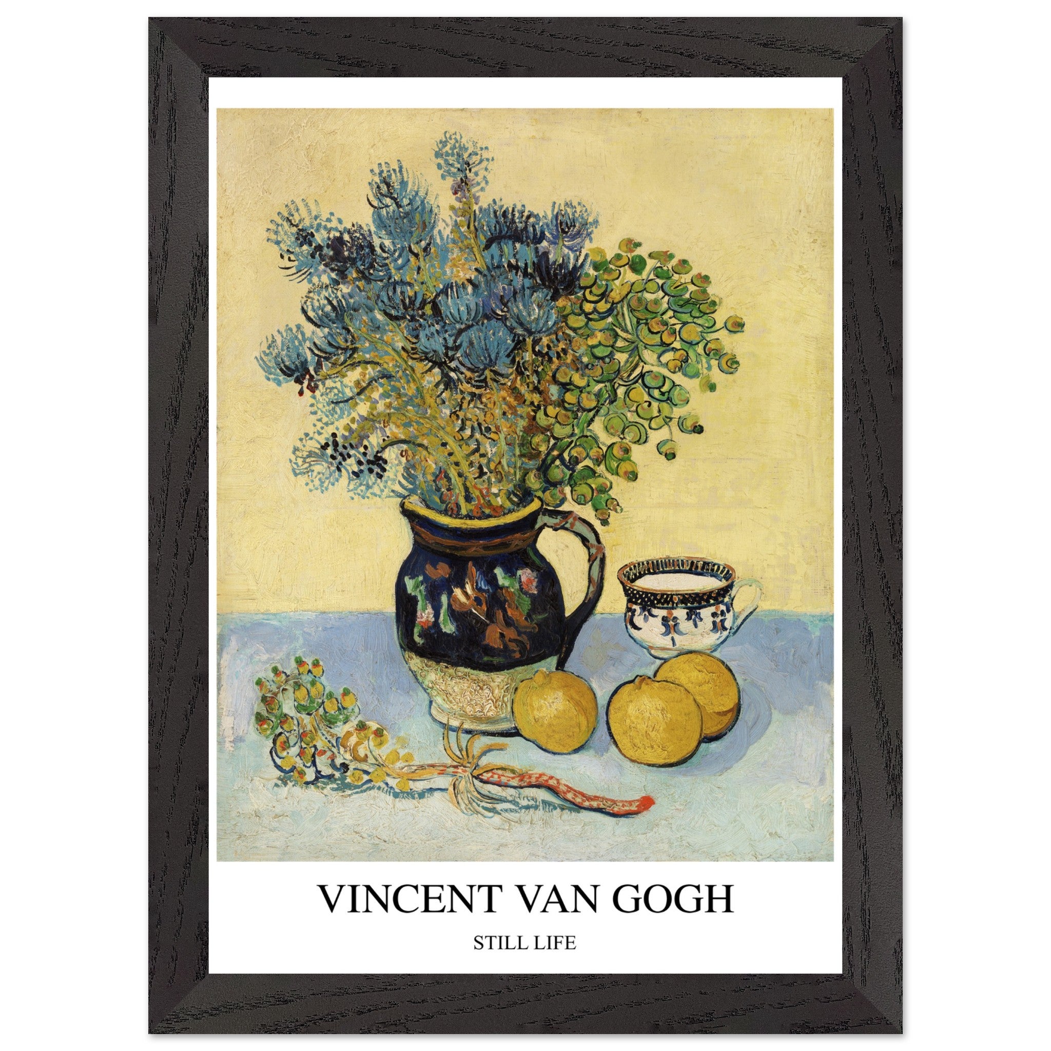 Artfulprints Poster met Lijst Vincent van Gogh - Still life - A4 21x29