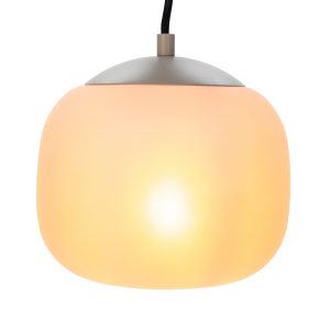 EGLO hanglamp Cominio – e27 – ø 18,5 cm – zandkleurig/taupe – glas EGLO hanglamp Cominio – e27 – ø 18,5 cm – zandkleurig/taupe – glas
