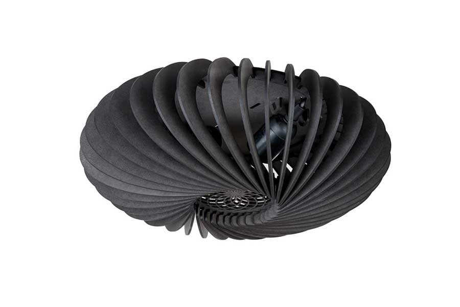 Blij Design plafondlamp Swan - 2 lichts - 36 x 13 cm - zwart