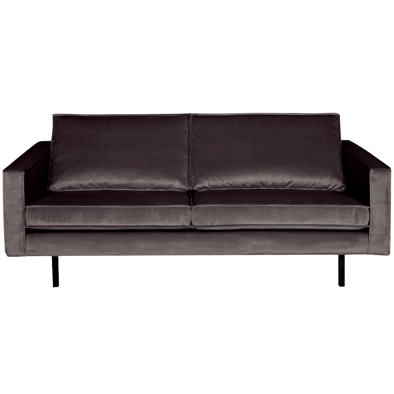 WOOOD 2,5-zits bank Rodeo - Velvet - Antraciet - 85x190x86