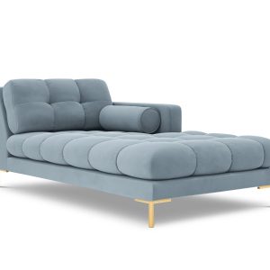 Cosmopolitan Design rechter chaise longue Bali flueel, lichtblauw – 18