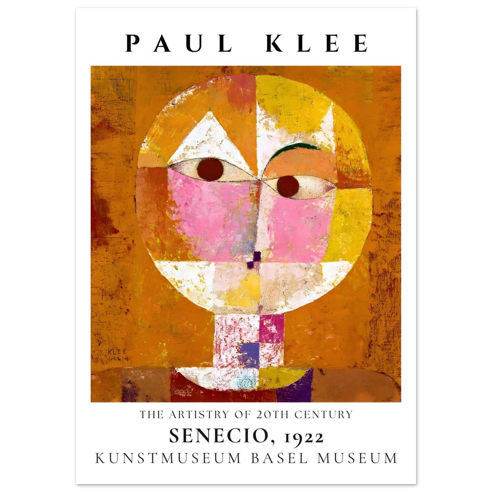 Artfulprints Poster Paul Klee - Senecio - 50x70 cm - Meerkleurig