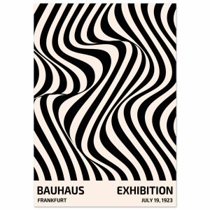 Artfulprints Poster Bauhaus – Exhibition Frankfurt – 70×100 cm – Zwart Artfulprints Poster Bauhaus – Exhibition Frankfurt – 70×100 cm – Zwart