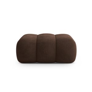 Cosmopolitan Design Poef Koge flueel chocolade – 95x95x40cm