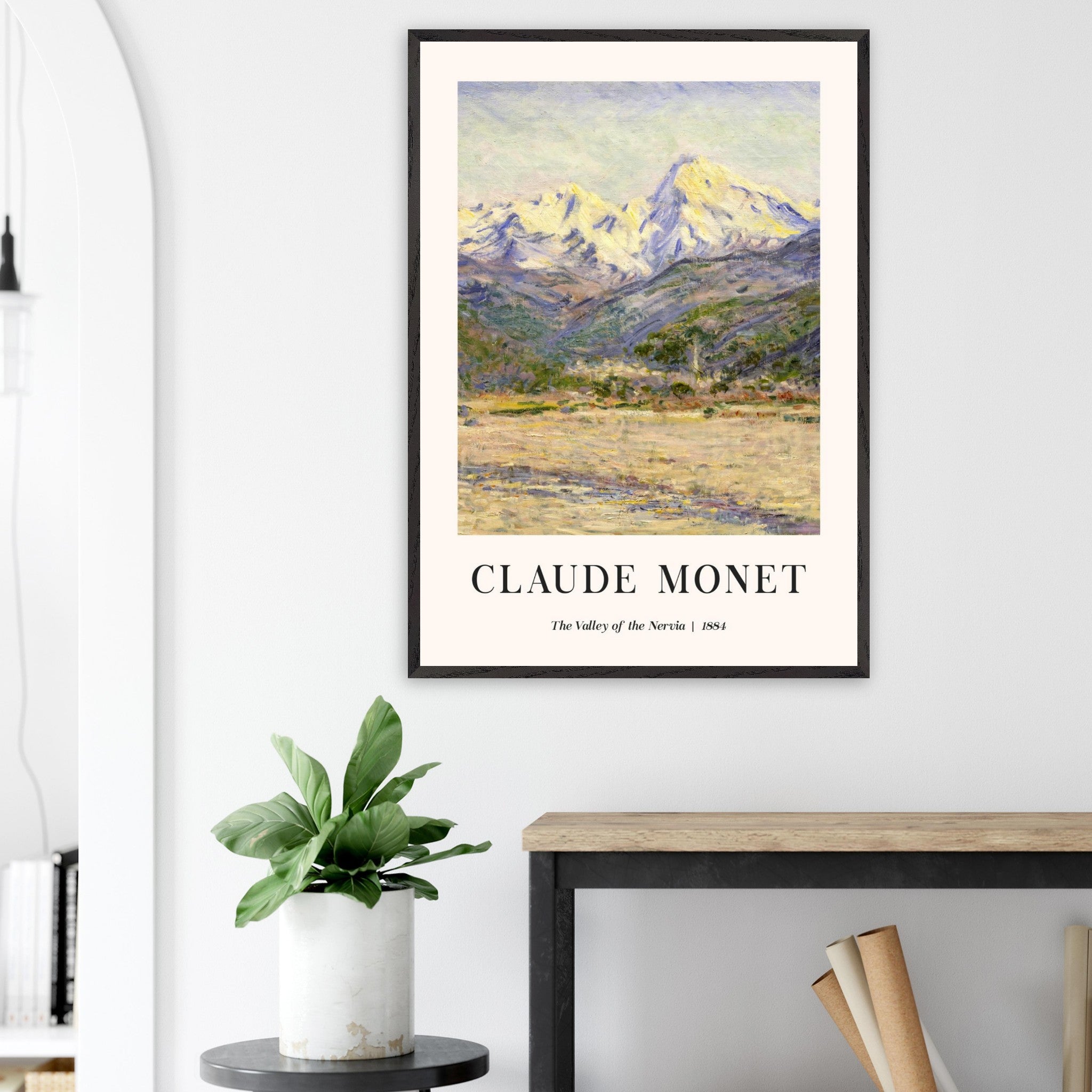 Artfulprints Poster Claude Monet - The valley of the Nervia - 70x100 c
