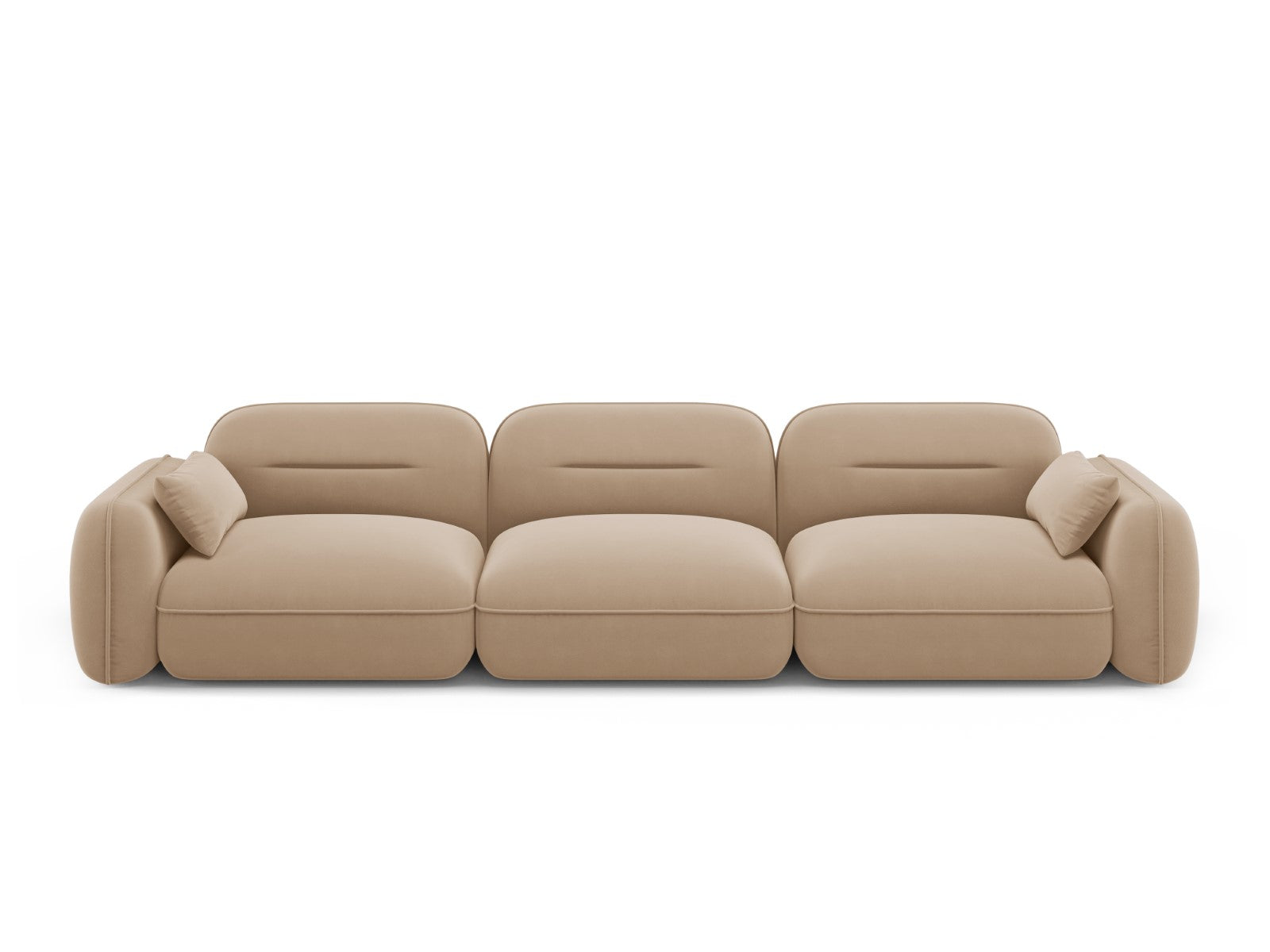 Cosmopolitan Design Modulaire bank Sydney 4-zits, flueel, zand - 90x32