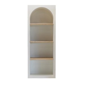 DÉJA Living Vakkenkast Vivé – Travertin – Wit – 80x40x210cm DÉJA Living Vakkenkast Vivé – Travertin – Wit – 80x40x210cm