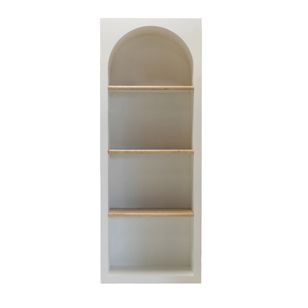 DÉJA Living Vakkenkast Vivé - Travertin - Wit - 80x40x210cm