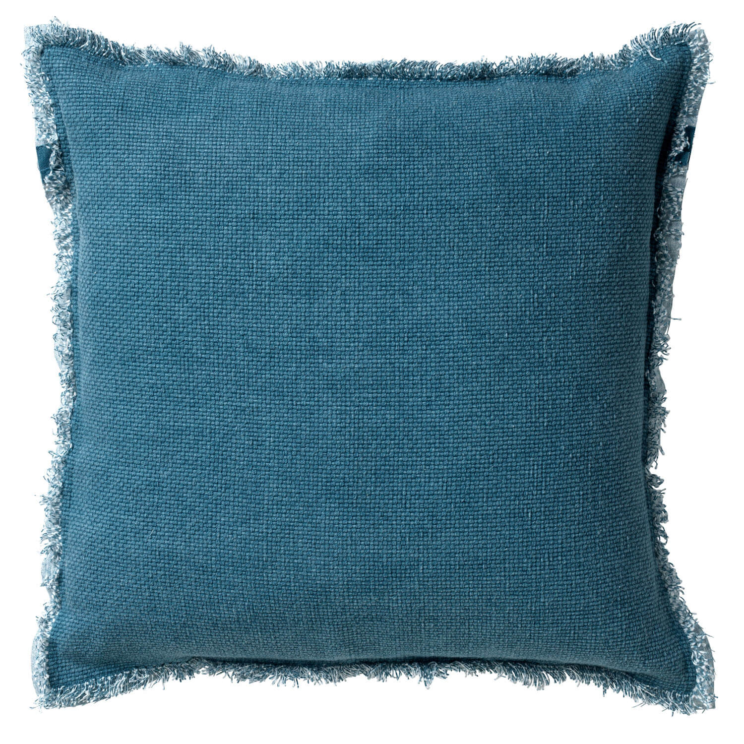 BURTO - Kussenhoes 60x60 cm - gewassen katoen - Provincial Blue - lich