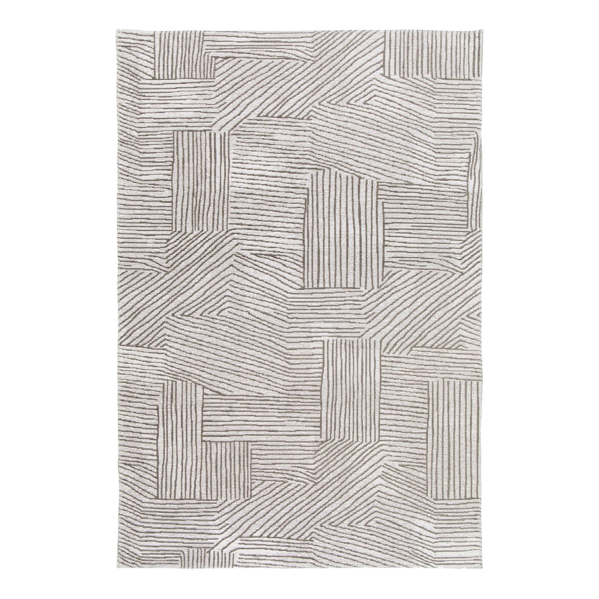 AFK Living vloerkleed Edgar - voor binnen en buiten - grijs - 160 x 23