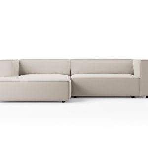 Cosmopolitan Design linker hoekbank Arendal 3-zits, flueel, ecru – 166 Cosmopolitan Design linker hoekbank Arendal 3-zits, flueel, ecru – 166