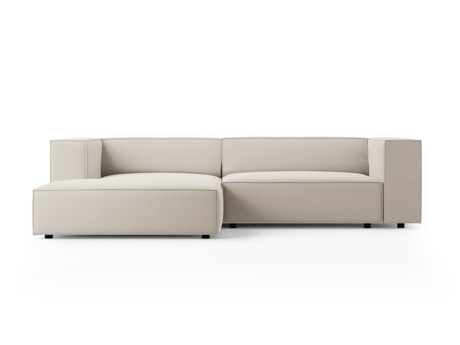 Cosmopolitan Design linker hoekbank Arendal 3-zits, flueel, ecru - 166
