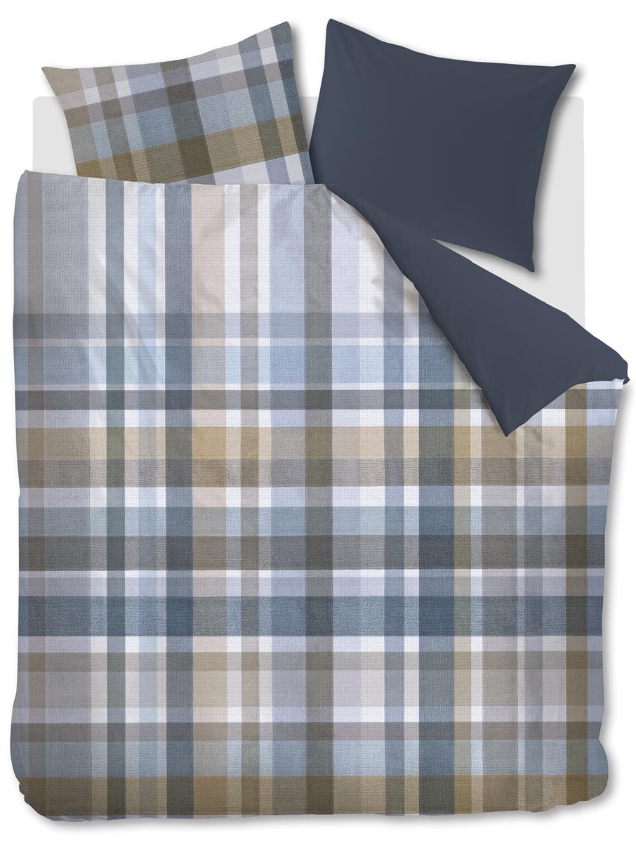 Beddinghouse dekbedovertrek Eliott - 200x200/220 cm - blauw