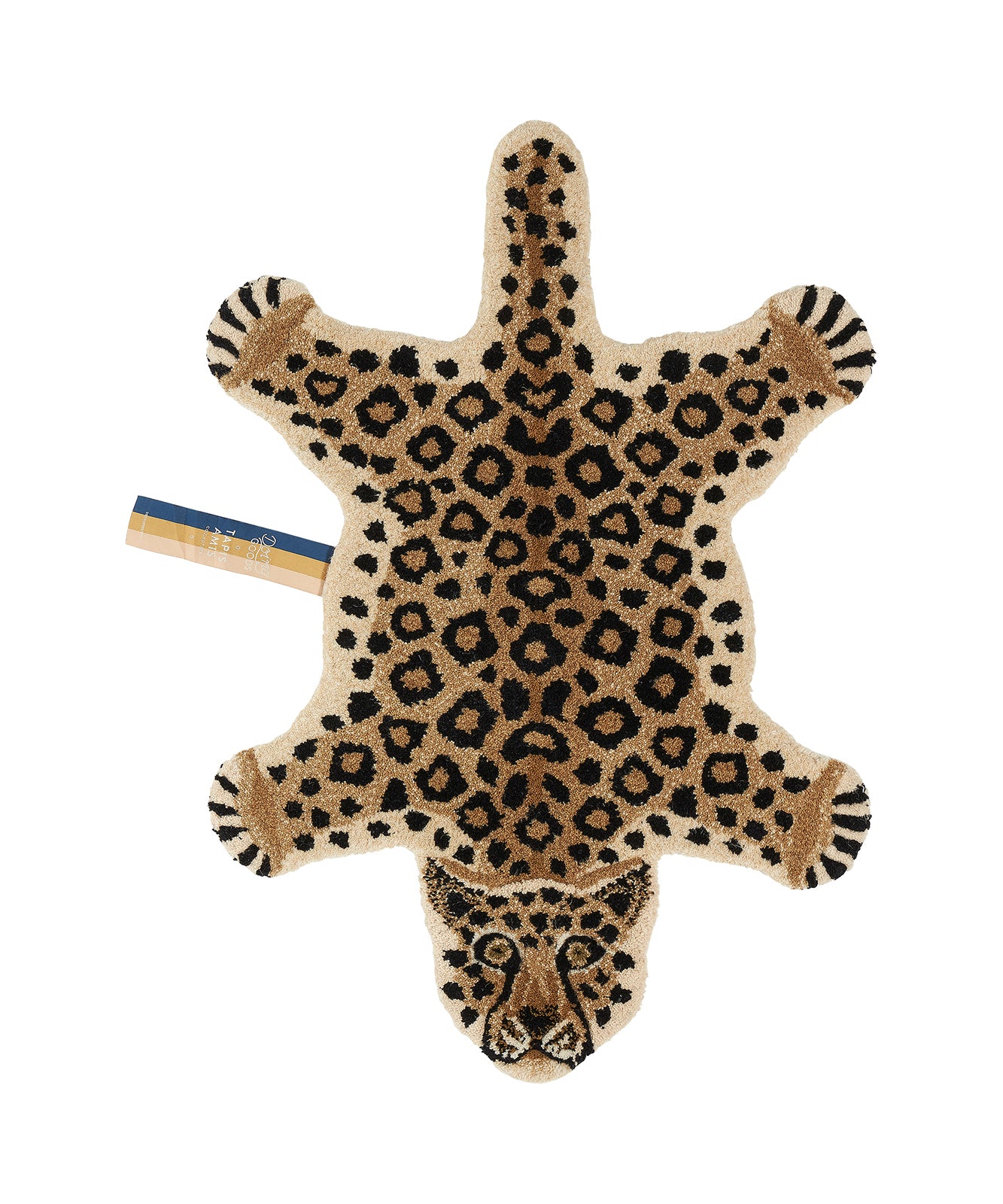 Doing Goods Loony Luipaard Vloerkleed - Klein 92 x 63 x 2 cm - 100% wo
