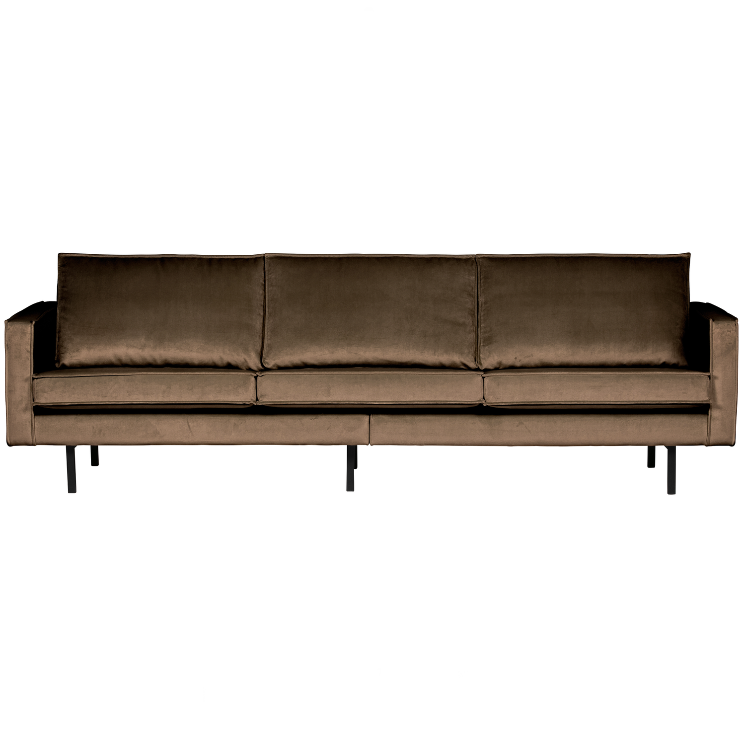 WOOOD 3-zits bank Rodeo - Velvet - Taupe - 85x277x86