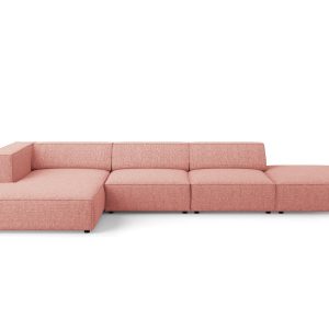 Cosmopolitan Design linker hoekbank Arendal 5-zits, chenille, roze – 1 Cosmopolitan Design linker hoekbank Arendal 5-zits, chenille, roze – 1