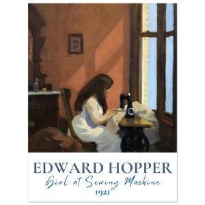 Artfulprints Poster Edward Hopper – Girl at sewing machine – 30×40 cm Artfulprints Poster Edward Hopper – Girl at sewing machine – 30×40 cm