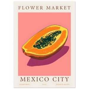 Artfulprints Flower market – Mexico City poster 50×70 cm Artfulprints Flower market – Mexico City poster 50×70 cm