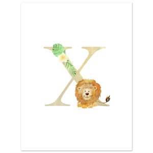 Artfulprints Poster Letter X kindernaam – 30×40 cm – Meerkleurig Artfulprints Poster Letter X kindernaam – 30×40 cm – Meerkleurig