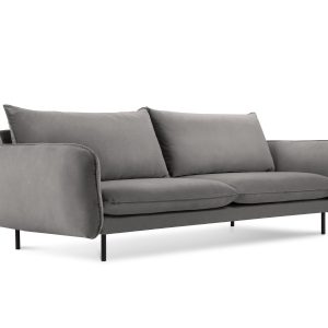 Cosmopolitan Design Bank Vienna 3-zits, flueel, lichtgrijs – 92x200x95 Cosmopolitan Design Bank Vienna 3-zits, flueel, lichtgrijs – 92x200x95