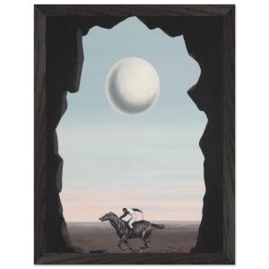 Artfulprints Poster met Lijst René Magritte – Le jockey perdu – 30×40 Artfulprints Poster met Lijst René Magritte – Le jockey perdu – 30×40