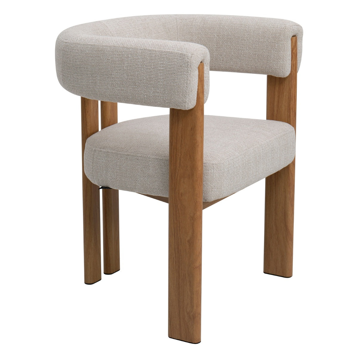 DÉJA Living Eetkamerstoel Aragon - Beige/Naturel - Zithoogte 46cm - Se