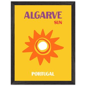 Artfulprints Poster met Lijst Portugal – Algarve – 30×40 cm – Geel Artfulprints Poster met Lijst Portugal – Algarve – 30×40 cm – Geel