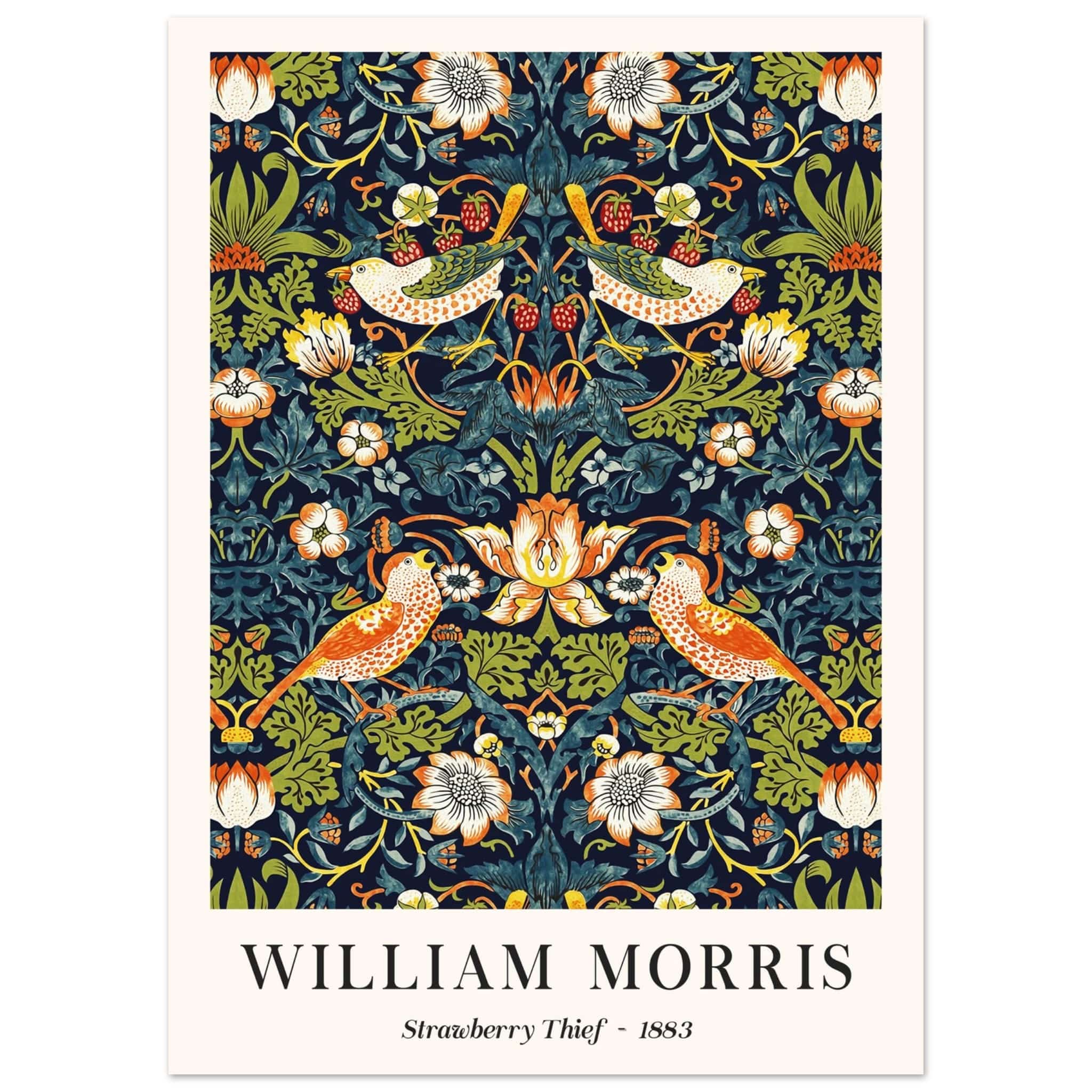 Artfulprints Poster William Morris - Strawberry thief - 50x70 cm - Don