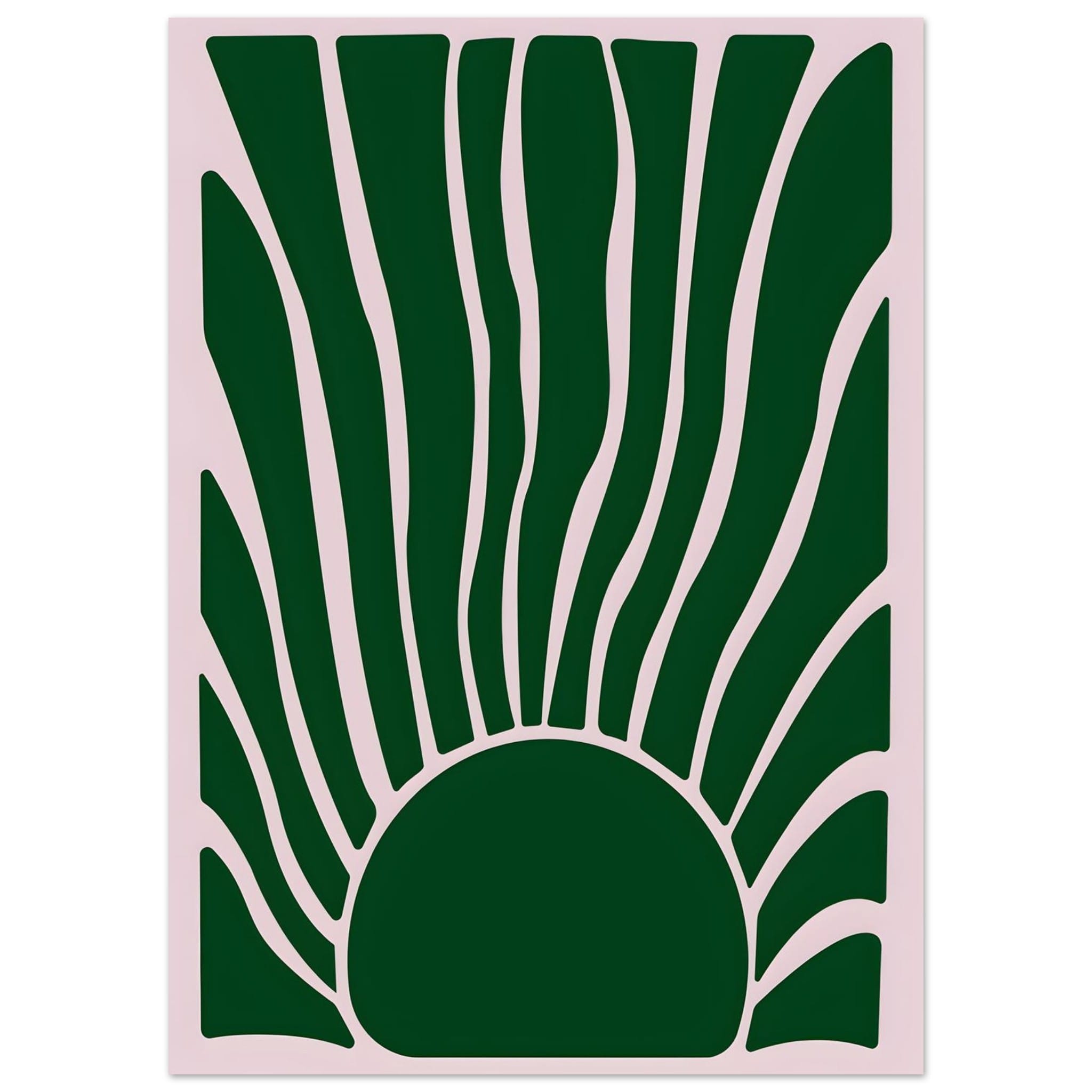 Artfulprints Poster Matisse – Flora flow - 50x70 cm - Donkergroen