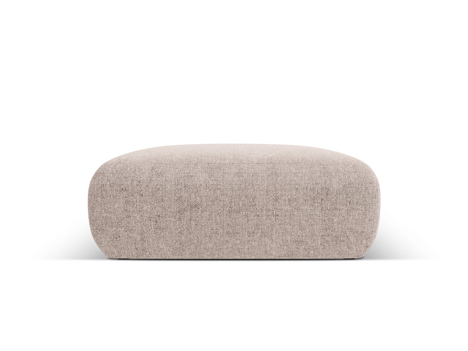 Cosmopolitan Design Poef Nolio 2-zits, chenille, beige - 100x100x36cm