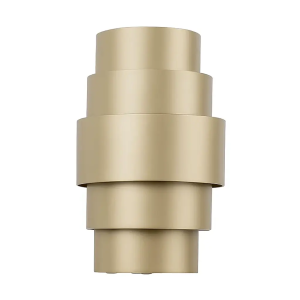 Artdelight wandlamp Rolls – 2 lichts – 13 x 22 cm – champagne Artdelight wandlamp Rolls – 2 lichts – 13 x 22 cm – champagne