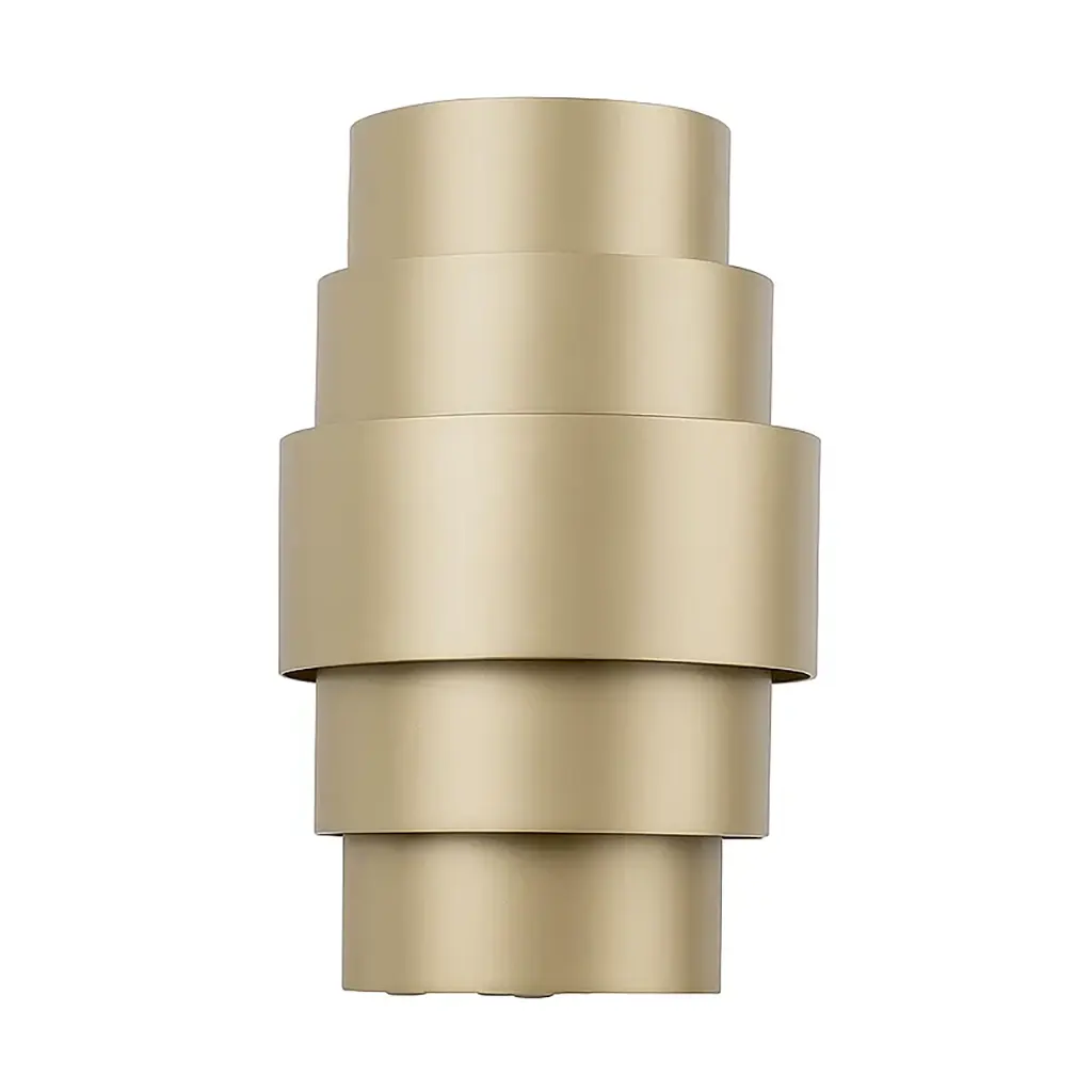 Artdelight wandlamp Rolls - 2 lichts - 13 x 22 cm - champagne