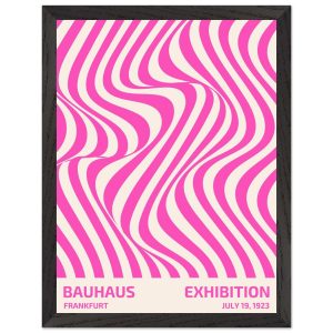 Artfulprints Poster met Lijst Bauhaus – Exhibition Frankfurt pink – 30 Artfulprints Poster met Lijst Bauhaus – Exhibition Frankfurt pink – 30