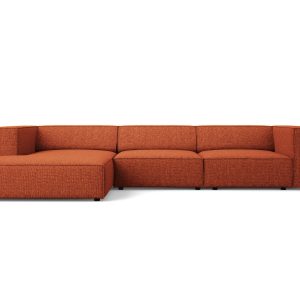 Cosmopolitan Design linker hoekbank Arendal 4-zits, chenille, terracot