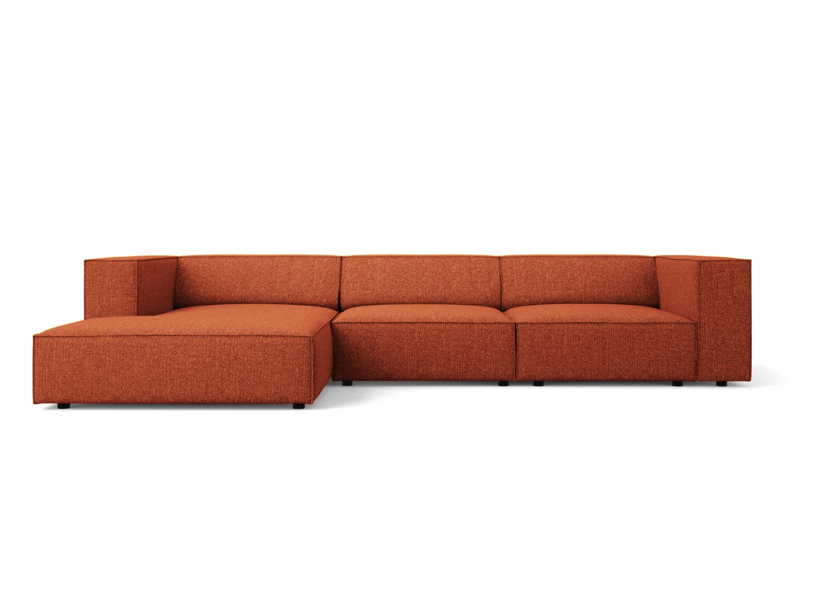 Cosmopolitan Design linker hoekbank Arendal 4-zits, chenille, terracot