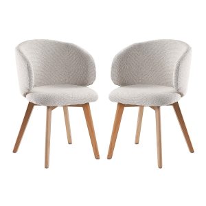 Calicosy – Stoelen set van 2 SOLÈNE – beige 60x55x79 cm Calicosy – Stoelen set van 2 SOLÈNE – beige 60x55x79 cm